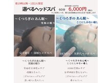 くつろぎの城 庵の雰囲気（「深い眠り」「癒し」をテーマにした2つのヘッドスパメニュー。）