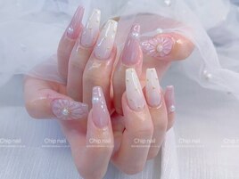ドット/フラワーネイル