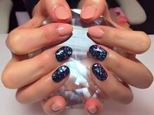 アイリッシュネイル 久屋大通店(Irish Nail)/ブラック×シェル