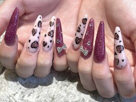 【スカルプ】バレンタインネイル