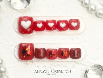 エンジェルガーデン 青山店(Angelgarden)/赤ハートネイル