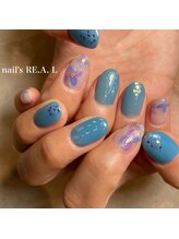 ネイルズリアル(nail's REAL)/紫陽花ネイル