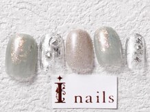 アイネイルズ 梅田店(I nails)/奥行きニュアンスシンプル￥7700