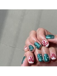 クリスマスネイル