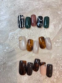 秋に似合うデザインネイル