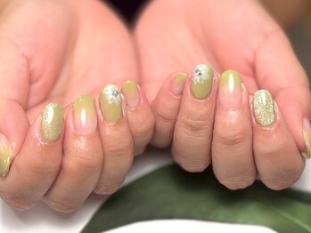 フラワーネイル/夏デザイン