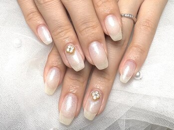 ユニネイル 池袋(Uni Nail)/パールちゅるんネイル♪