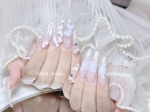 リンドネイル バイ モカ アンド ララ(Lind nail by moca and LaLa)/【mizuki】ガーリー推しネイル