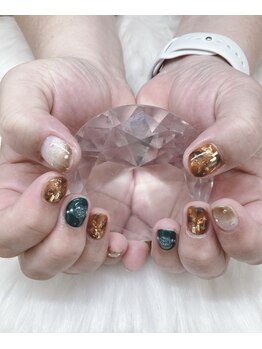 ティーエヌ 本厚木店/秋ネイル☆7500円【8250円税込