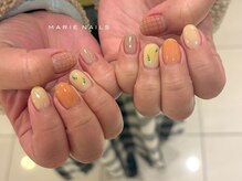 マリーネイルズ 心斎橋店(MARIE NAILS)/6,600/新規様 お花 0312b