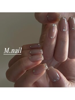 エムネイル(M.nail)/ワンカラーxストーン