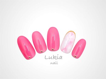 ルキア(Lukia)/可愛い☆ピンク　大理石風
