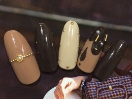 チョコとろりんネイル