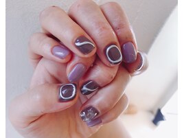 ～メタリックラインネイル～