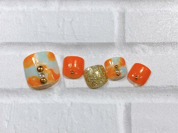 フィールネイル 天王町店(feelnail)/フット・トレンド定額　9500円