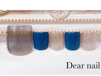 ディア ネイル(Dear nail)/フットシースルーブラック