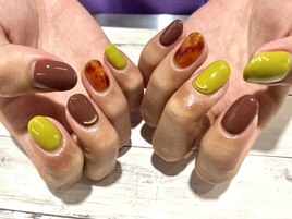 秋色ネイル