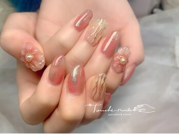 トゥーシェネイルズ 岡山駅前店(Touche’nails)/ぷっくりフラワー