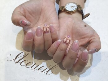 アクイユ 銀座店(ACCUEIL)/春っぽチークネイル