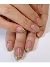 ラメフレンチ/フレンチネイル