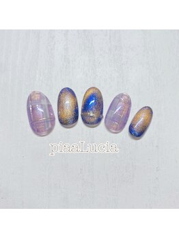 ピアルシア(piaaLucia)/マグネットチェックネイル
