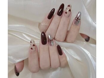 ニューネイル 池袋(NEW NAIL)/クリスマス/冬ネイル/ボルドー