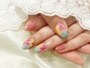夏の華やかフラワーアート