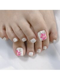 ピンクお花アート