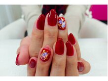 アイリッシュネイル 久屋大通店(Irish Nail)/ボルドー×クリア