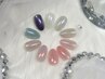 【Hand】ワンカラー×ベールパウダーnail(万代/ネイル)