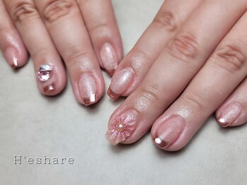 ミラーフレンチ、お花