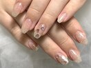シンプルハートホロネイル♪