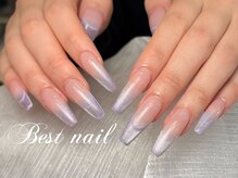 Best Nail 銀座店【ワンホンネイル・スカルプ・パラジェル・上品ジェルネイル】/長さ出し持ち込みデザイン