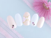 シューズネイルプロデュース/ワンカラーリボンデザイン