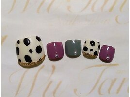 ダルメシアンネイル￥9350