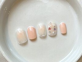 ピンク×チークネイル♪