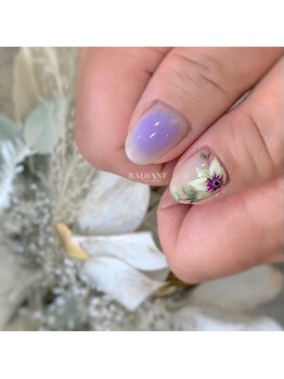 フラワーアートネイル☆