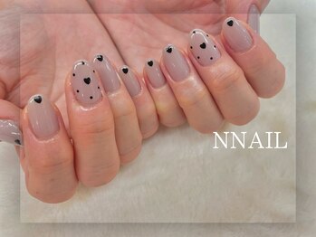 エヌ ネイル(N NAIL)/黒ハート