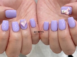 ワンカラー×大きめパーツ