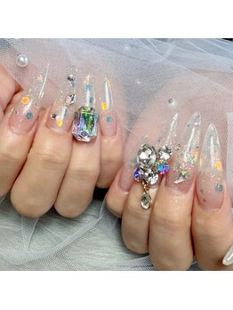 フィール 茂原店(Feel)/スカルプ/長さだし/クリアラメ