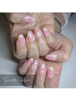ティンクル サロン(Twinkle salon)/チーク×桜の春ネイル
