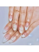 インビテーション(invitation)/ホワイトフラワーネイル☆