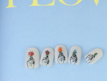 ゆびノさき/個性的お花アート