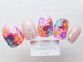 極彩色手描きフラワー11980円
