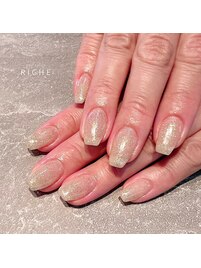 秋のゴールドネイル！