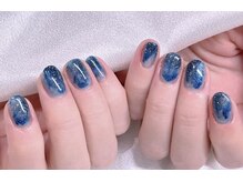 エムズ ネイルサロン(M2)/ネイビーニュアンスネイル