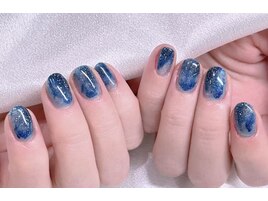 ネイビーニュアンスネイル