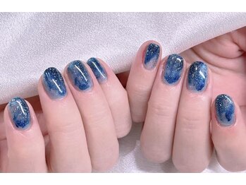 エムズ ネイルサロン(M2)/ネイビーニュアンスネイル