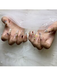宝石ネイル☆