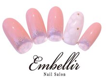 アンベリール 横浜店(Embellir)/（153）ガーリーフラワーネイル